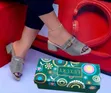 AD Maurizio Block Heel Slippers - 4