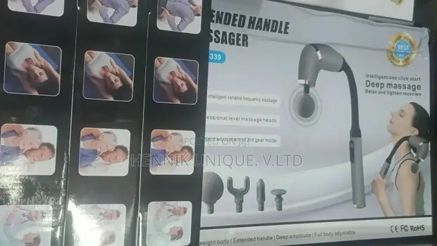 Deep Muscle Fascia Massager with Extendable Handle, 9 Speed Modes - 1