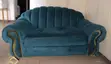 Home Interiors Teal Velvet 3-Seater Sofa - 1