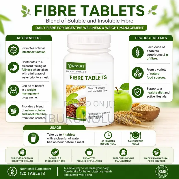 NeoLife Fibre Tablets - 120 Tablets - 1