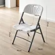 Foldable Chair - White Metal Frame - 1