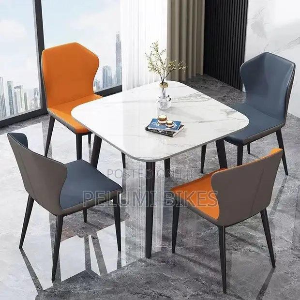 Wa Nordic Imported Slate Dining Table tare da 4 Chairs - 1
