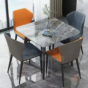 Wa Nordic Imported Slate Dining Table tare da 4 Chairs
