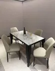 Home Interiors Dining Set - Marble Finish - 1