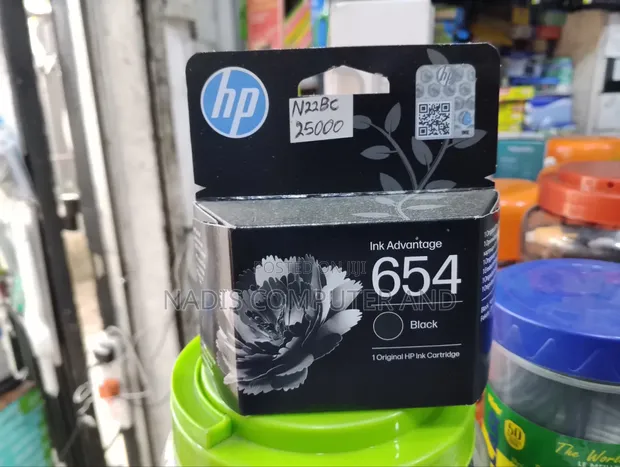 HP 654 Black Ink Cartridge - 1