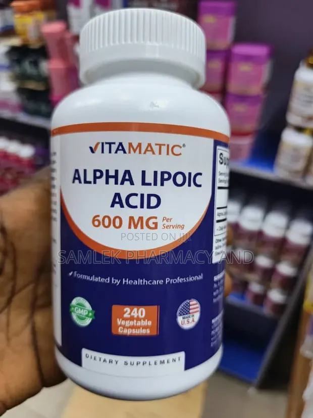 Vitamatic Alpha Lipoic Acid (ALA) 600mg - 240 Vegcaps - 1