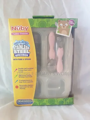 Nuby Toddler Training Lunch Box - Pink