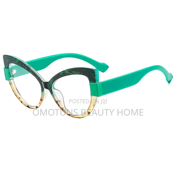 Kwalliya Mata masu Launi da Gilashin Anti Blue Lens na Cat Eye - 1