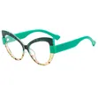 Kwalliya Mata masu Launi da Gilashin Anti Blue Lens na Cat Eye - 1