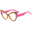 Kwalliya Mata masu Launi da Gilashin Anti Blue Lens na Cat Eye - 4