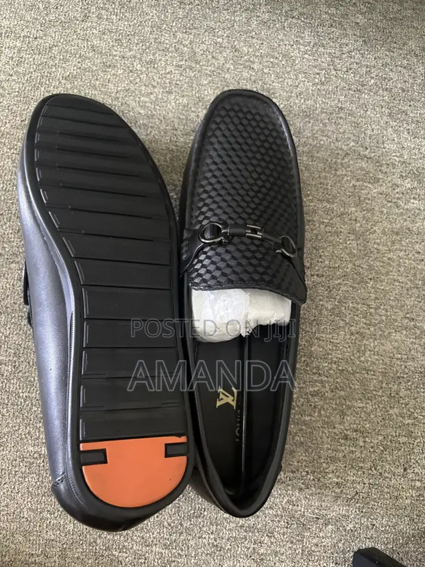 Men's Black Leather Casual Shoes - Sizes 40-46 - 1
