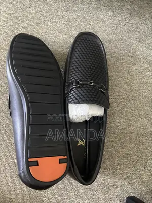 Men's Black Leather Casual Shoes - Sizes 40-46