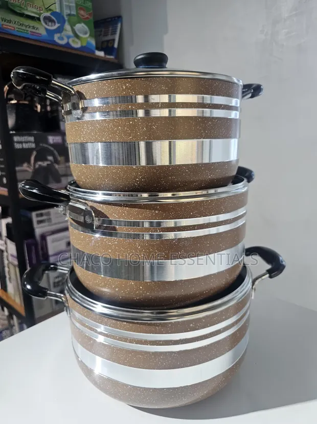 Quality Non-Stick Granite Coating Pots Set - 1