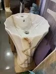 Master White Freestanding Basin - 1