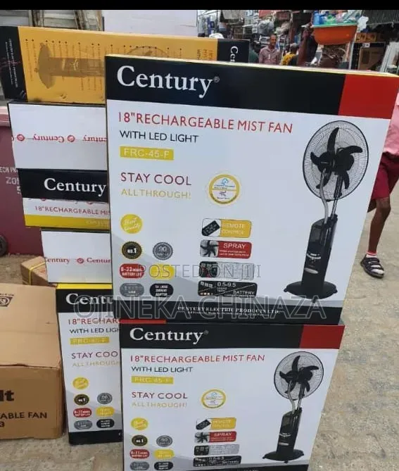 Century 18-Inch Rechargeable Solar Fan - 1