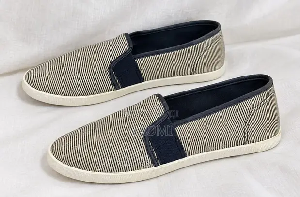 Lilian Striped Slip-On Shoes - Size 39 - 1