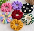 Crochet Scrunchies - Pink - 1