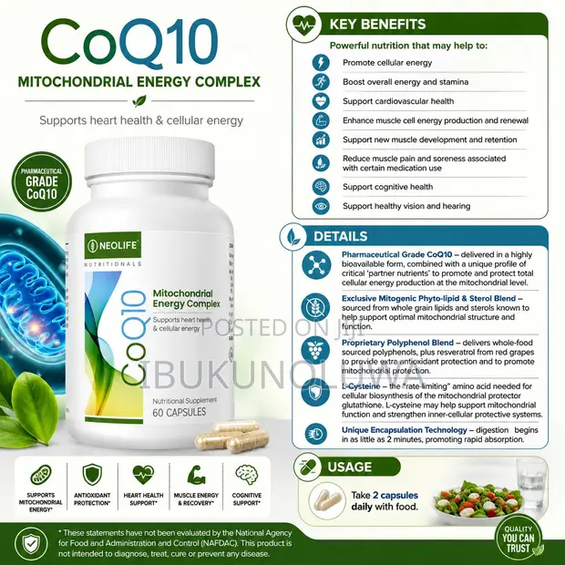 NeoLife CoQ10 Mitochondrial Energy Complex - 60 Capsules - 1