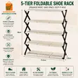 4-Tier Foldable Storage Shelf Organizer - 1