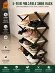 4-Tier Foldable Storage Shelf Organizer - 2