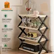 4-Tier Foldable Storage Shelf Organizer - 4