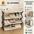4-Tier Foldable Storage Shelf Organizer - 5