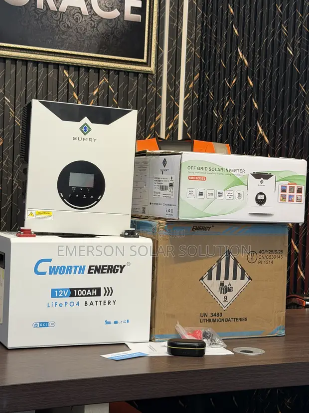 Cworth 100Ah Lithium Solar Package with Sumry 1.5kVA Inverter - 1
