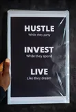 Hustle While They Party Zane Mai Girma (8x12 PVC) - 1