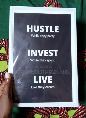 Hustle While They Party Zane Mai Girma (8x12 PVC)