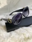 Oversized Cat-Eye Sunglasses - Gradient Blue Lenses - 2