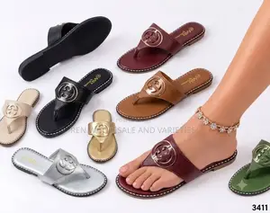 Classy Women's Leather Flat Slippers - La