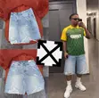 Premium High Quality Baggy Jean Shorts - 5
