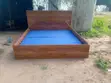 Boss Office Products Modern Square Wooden Bed Frame - 1