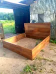 Boss Office Products Modern Square Wooden Bed Frame - 3