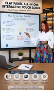 65" UHD Interactive Flat Panel with Built-in Camera - 1