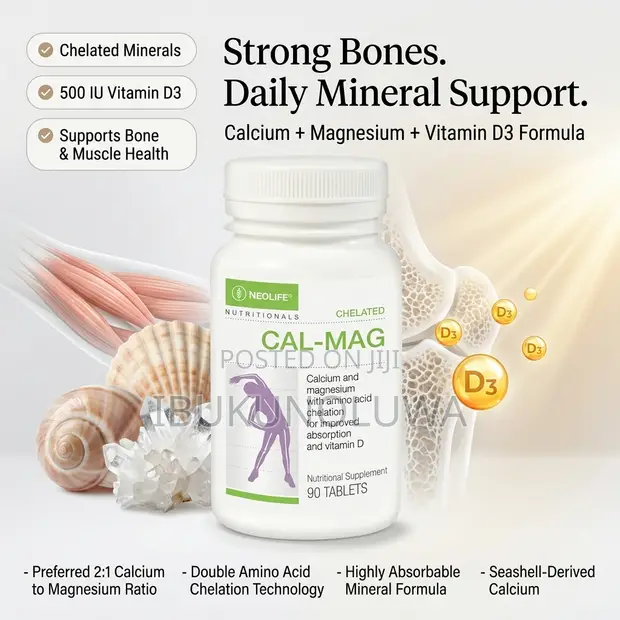 Chelated Cal-Mag with Vitamin D3 - 90 Tablets - 1