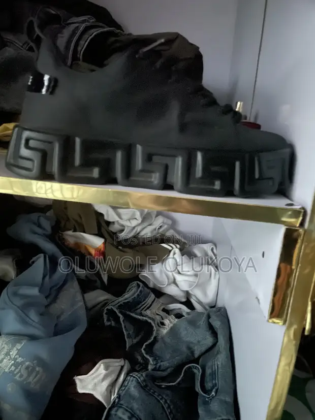 Versace Black Suede Sneakers - Size 43 - 1