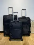 Premium 3-Piece Lightweight Fabric Luggage Set - USB Charging - 3