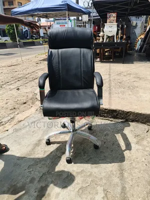 White House Executive Chair - Black Faux Leather