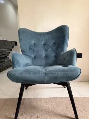 Teal Blue Velvet Accent Single Seater Chair