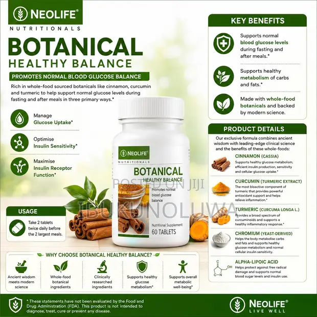 Botanical Healthy Balance - 60 Tablets - 1