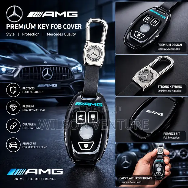 Premium Mercedes-AMG Key Fob Cover - 1
