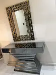 Mirrored Console Table da Drawer da Statement Mirror - 2