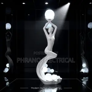 Modern Art Deco Human Ornaments Floor Lamp