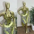 Leopard Print Backless Dress (Stretchy) - 2