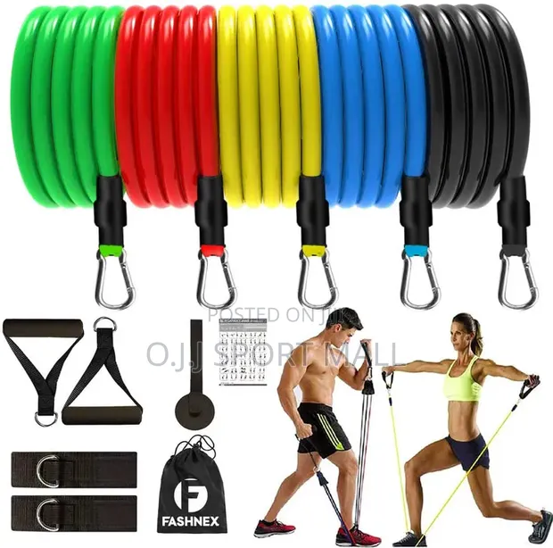 11pcs na Resistance Band Rope Set - 1