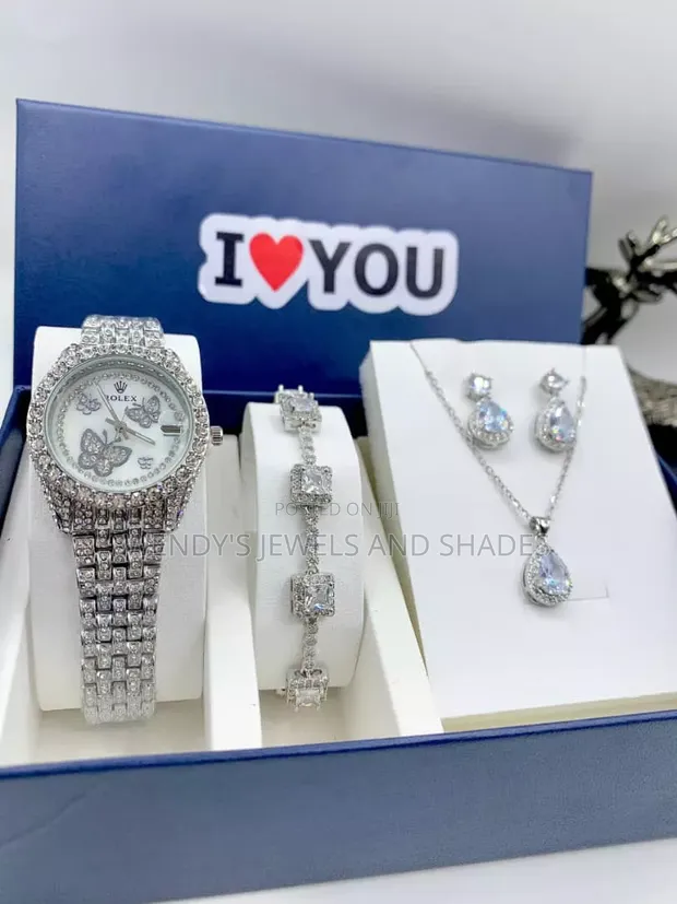 Rolex Stoned Ladies Jewellery Set - 1