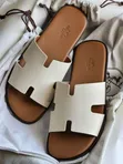 High Quality Hermes Leather Slippers - 2