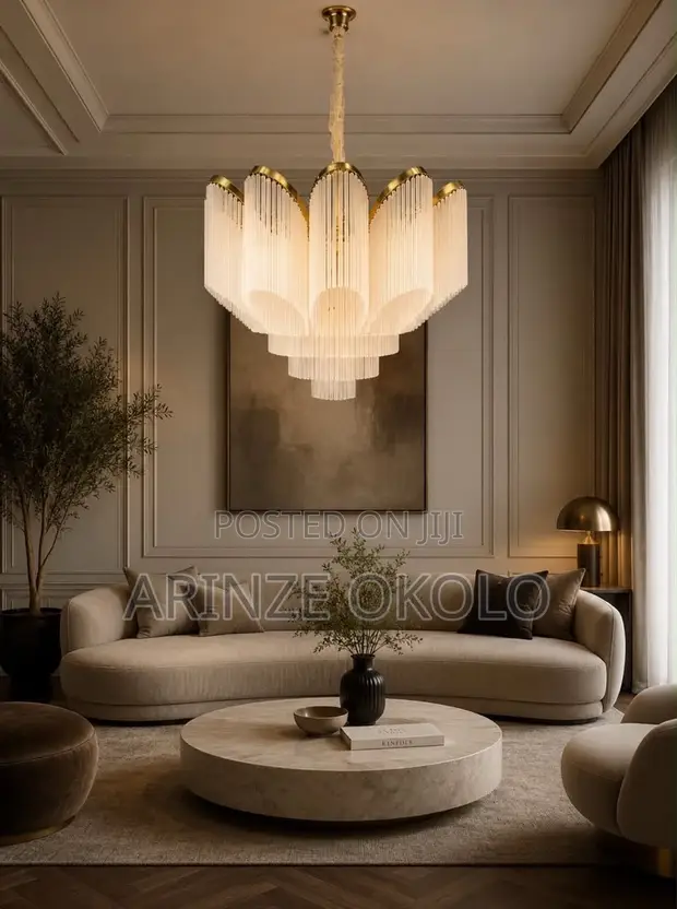 Frosted Glass Chandelier - 1