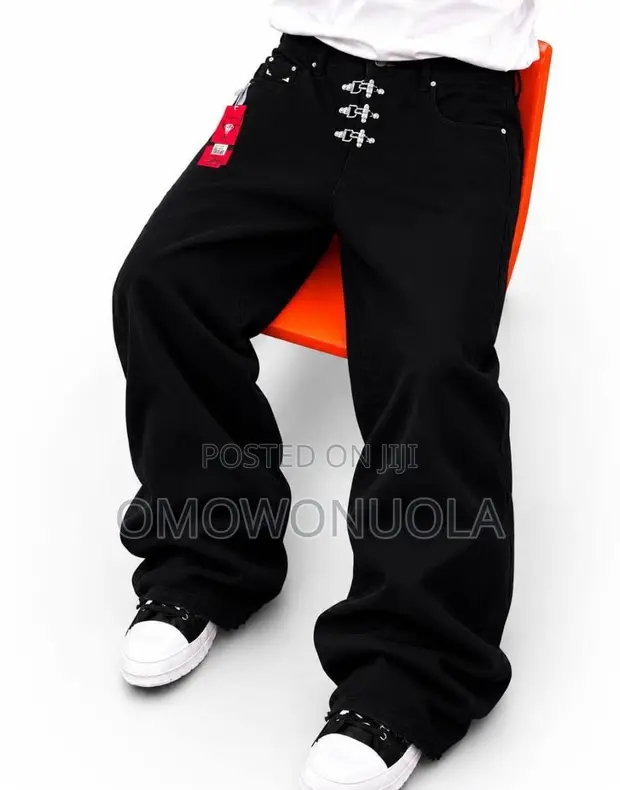 Men's Stylish Baggy Trousers - Comfortable Casual Everyday Wear - 1